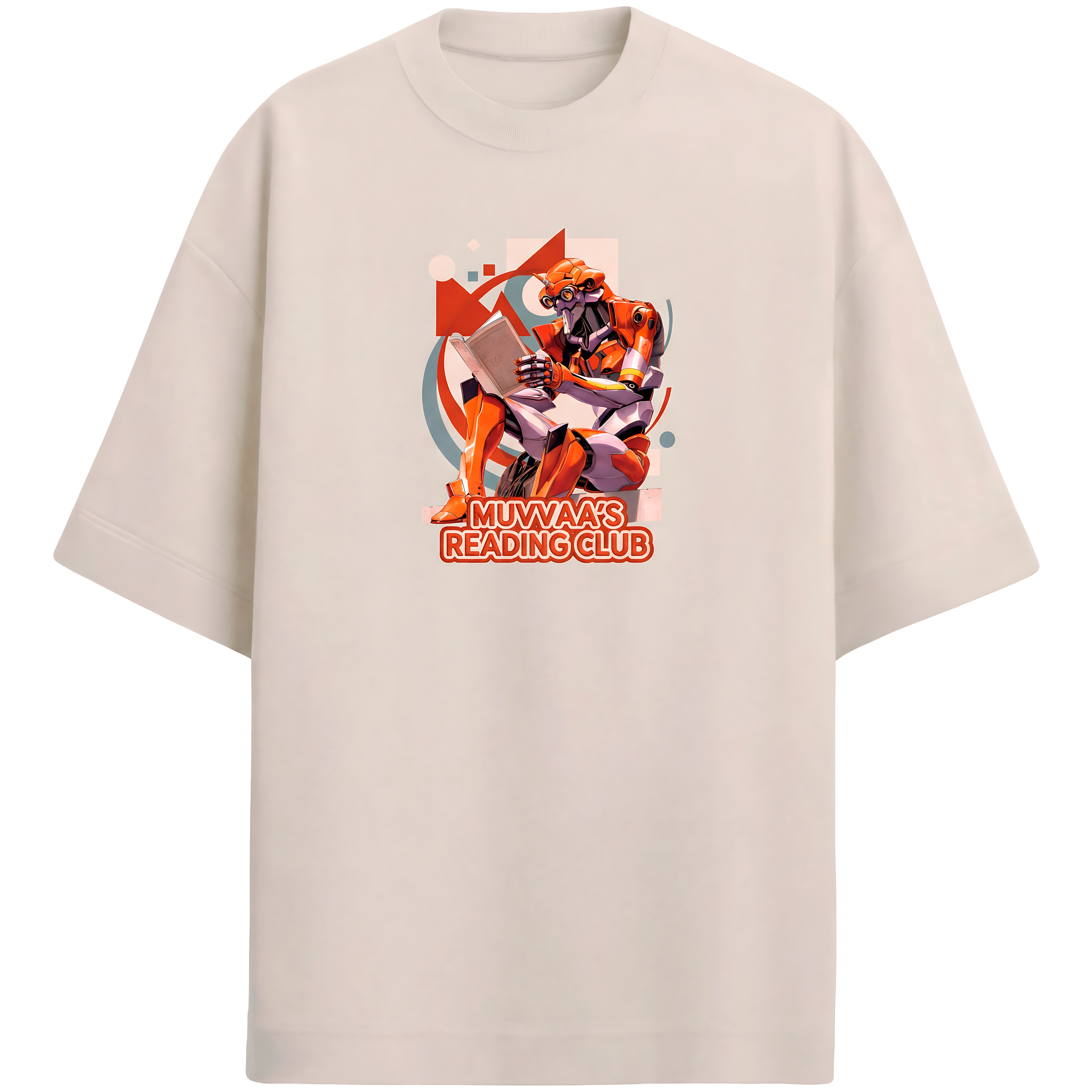 Camiseta Estampada Oversized Reading Club