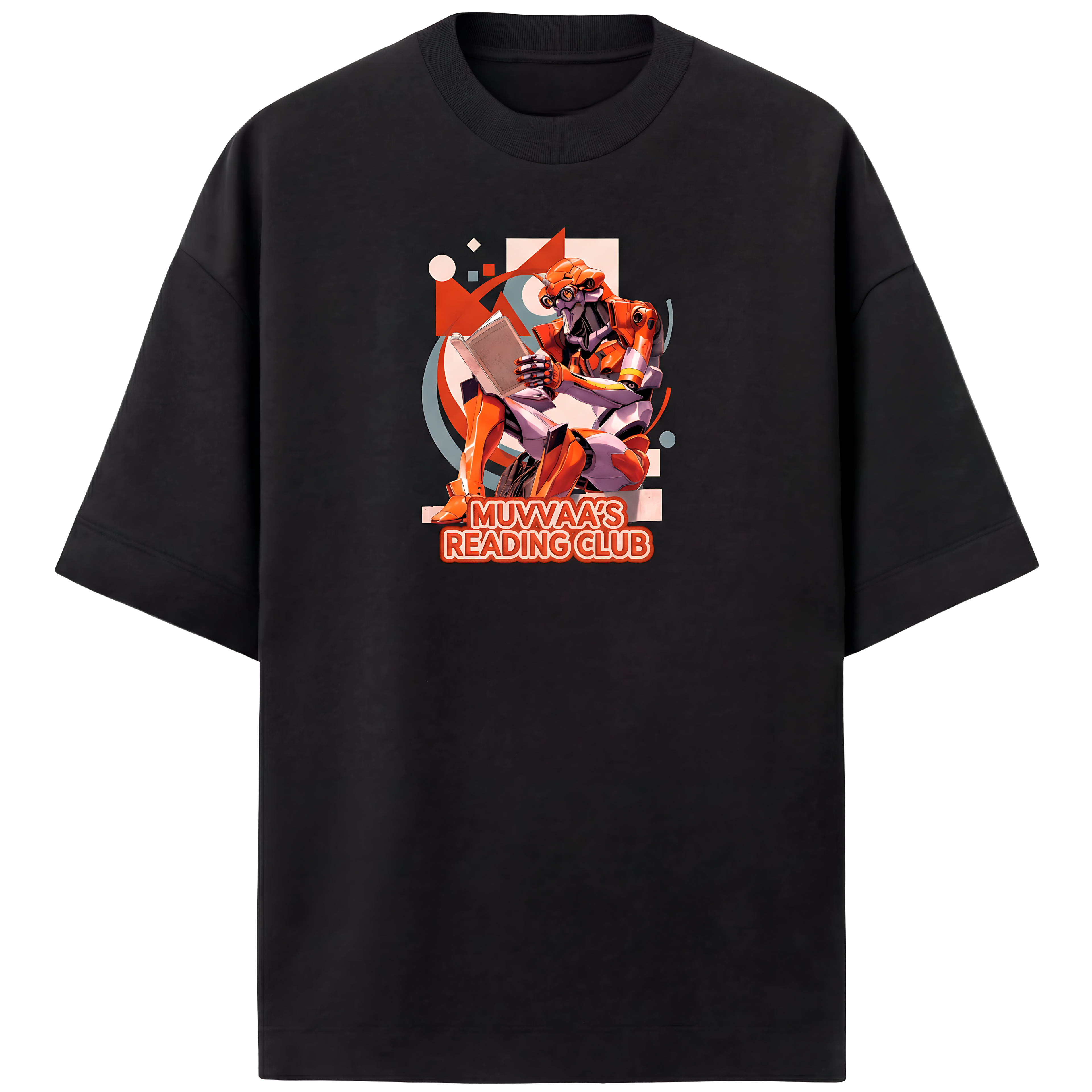 Camiseta Estampada Oversized Reading Club