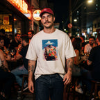 Camiseta Estampada Oversized Roses