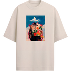 Camiseta Estampada Oversized Roses