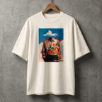 Camiseta Estampada Oversized Roses