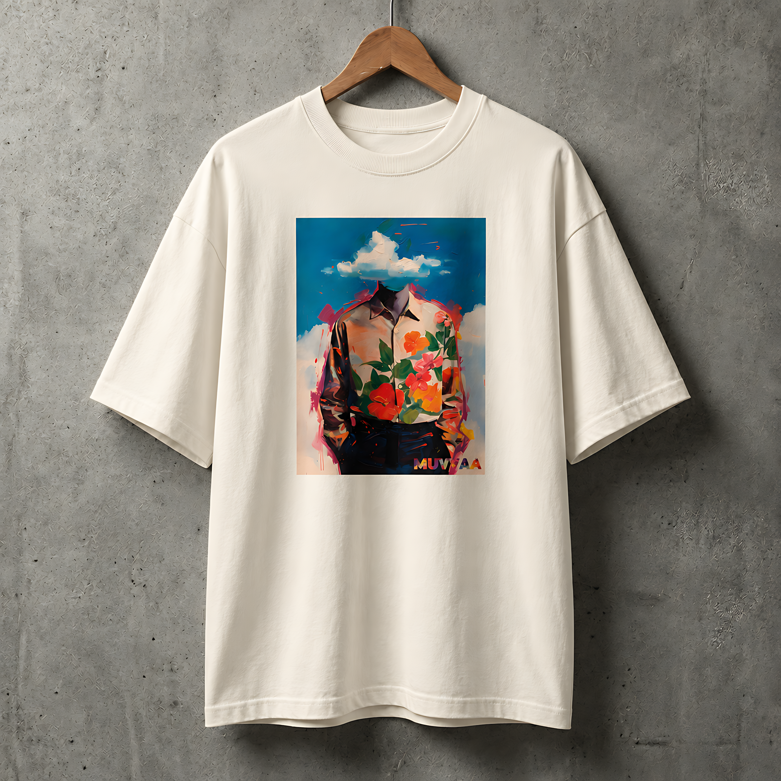 Camiseta Estampada Oversized Roses
