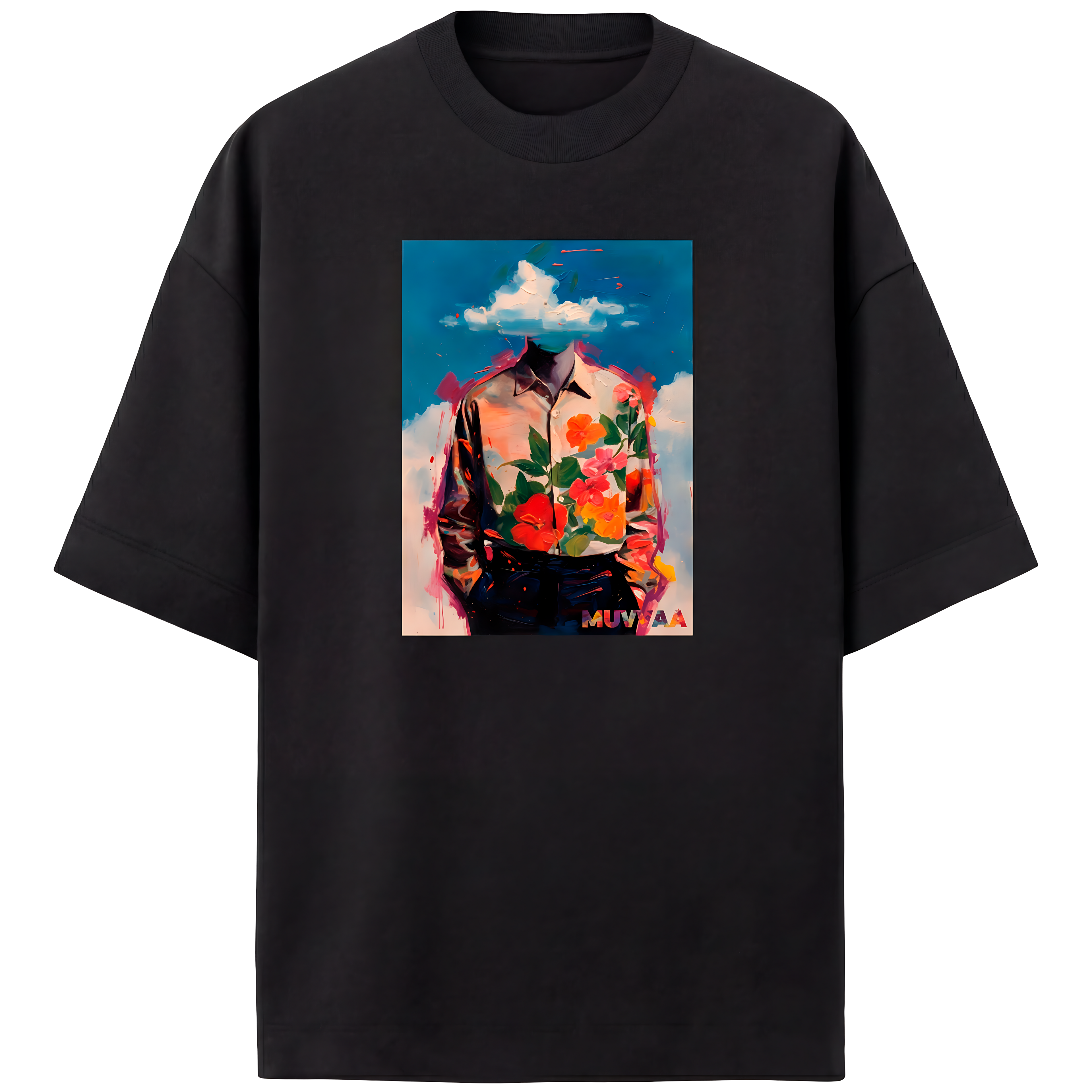 Camiseta Estampada Oversized Roses