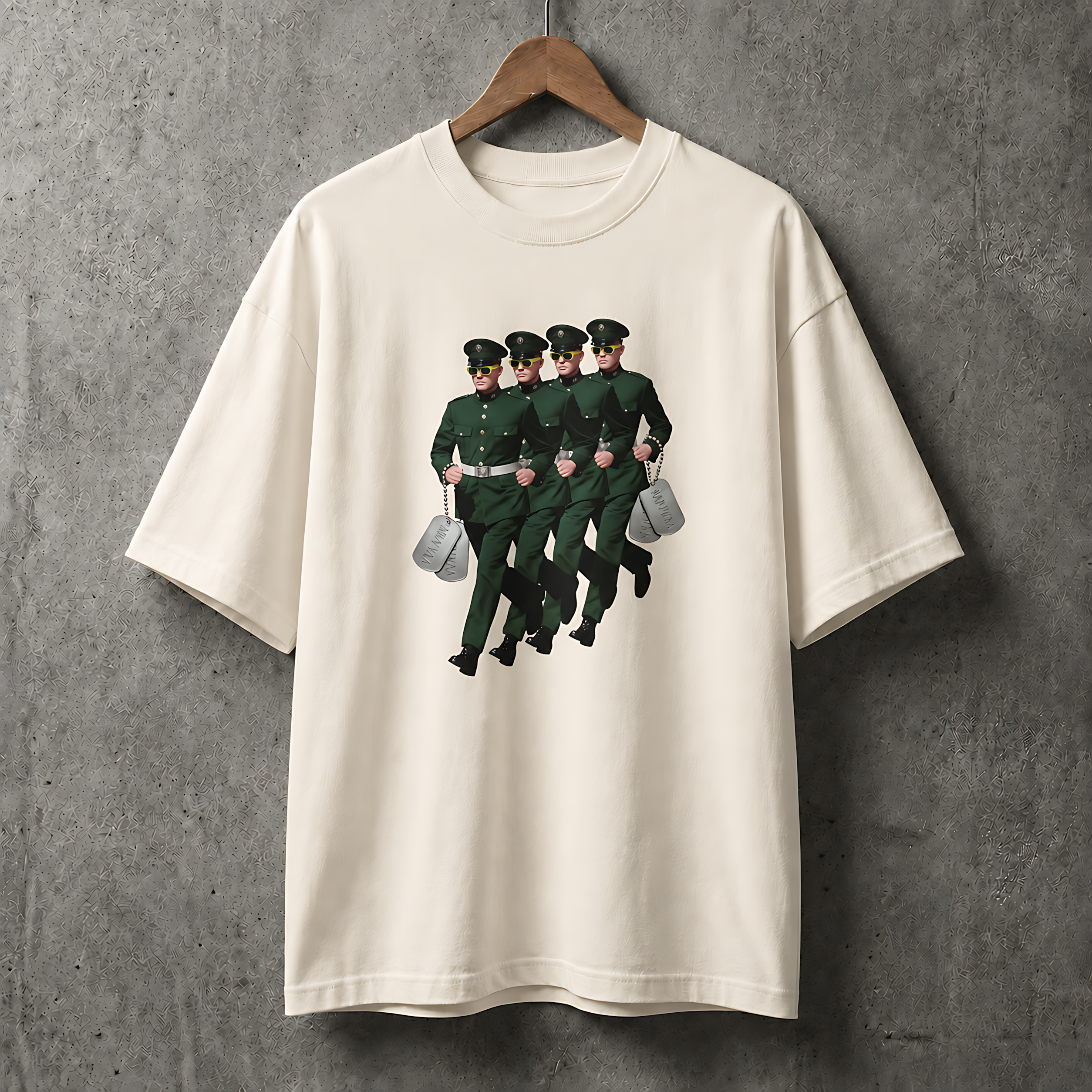 Camiseta Estampada Oversized Soldiers