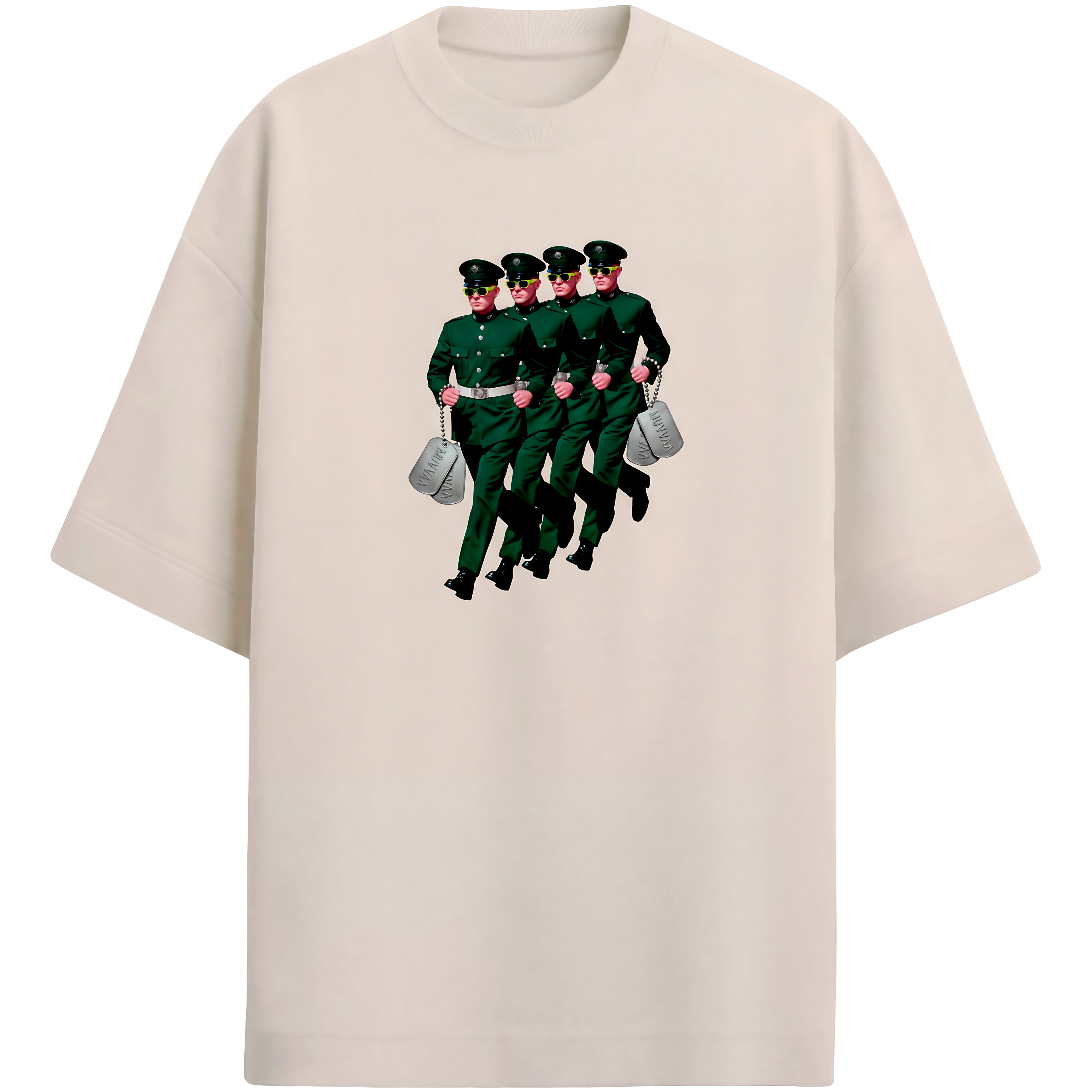 Camiseta Estampada Oversized Soldiers