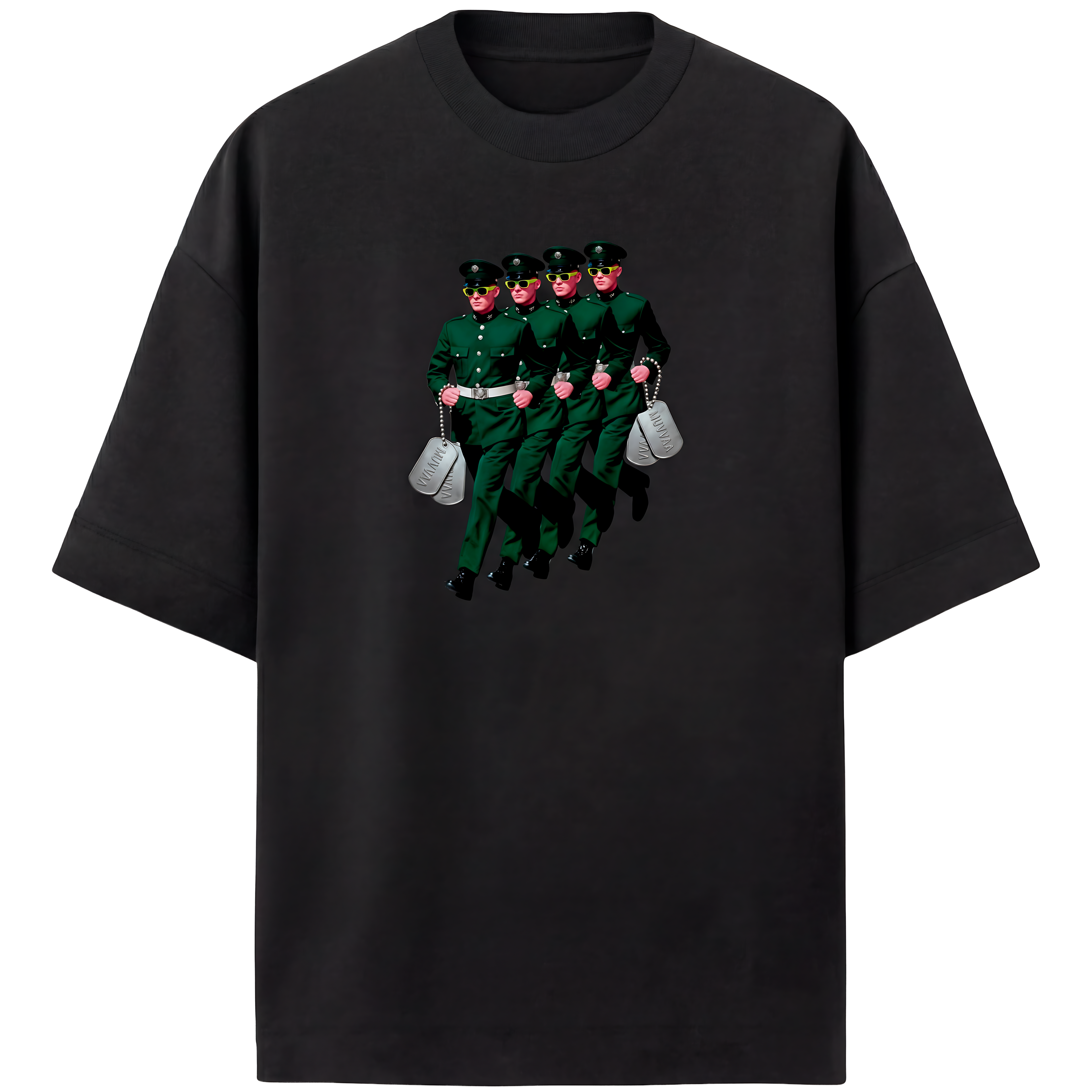 Camiseta Estampada Oversized Soldiers