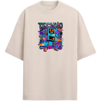 Camiseta Estampada Oversized Techno Robot