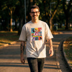 Camiseta Estampada Oversized The Cats