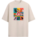 Camiseta Estampada Oversized The Cats