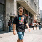 Camiseta Estampada Oversized The Cats