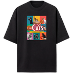 Camiseta Estampada Oversized The Cats