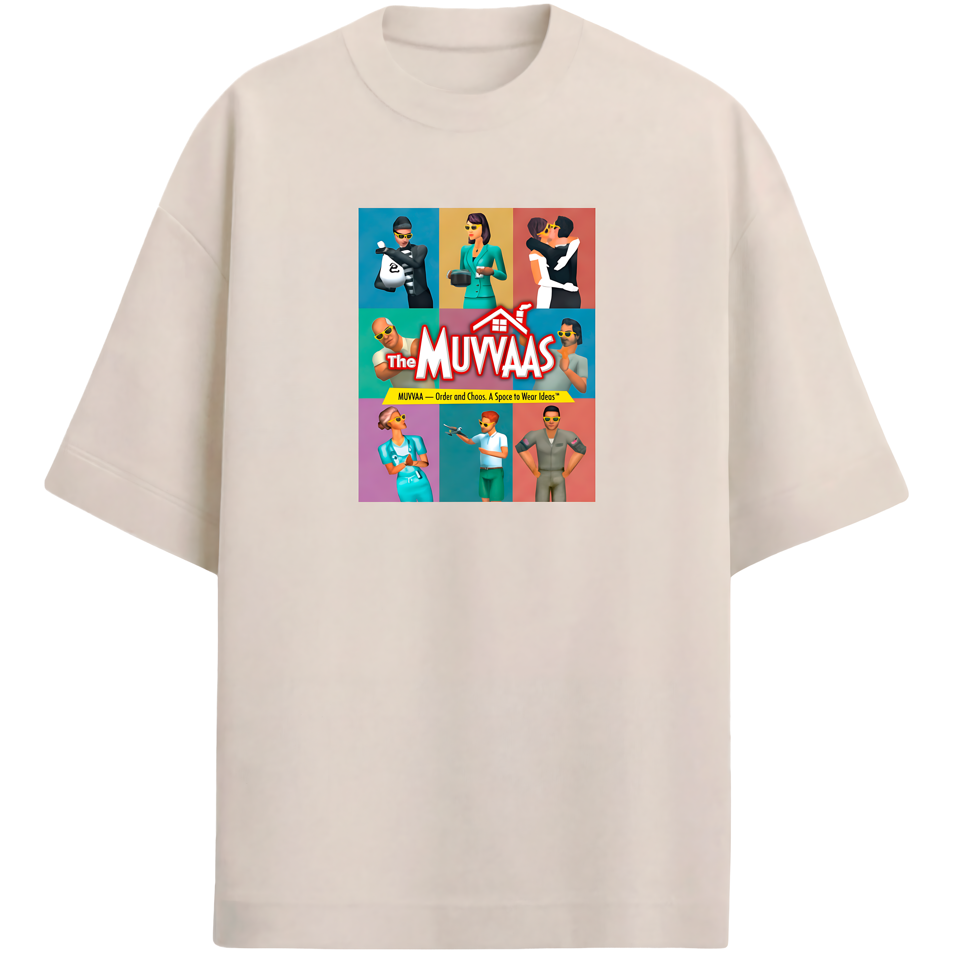 Camiseta Estampada Oversized The Muvvaas