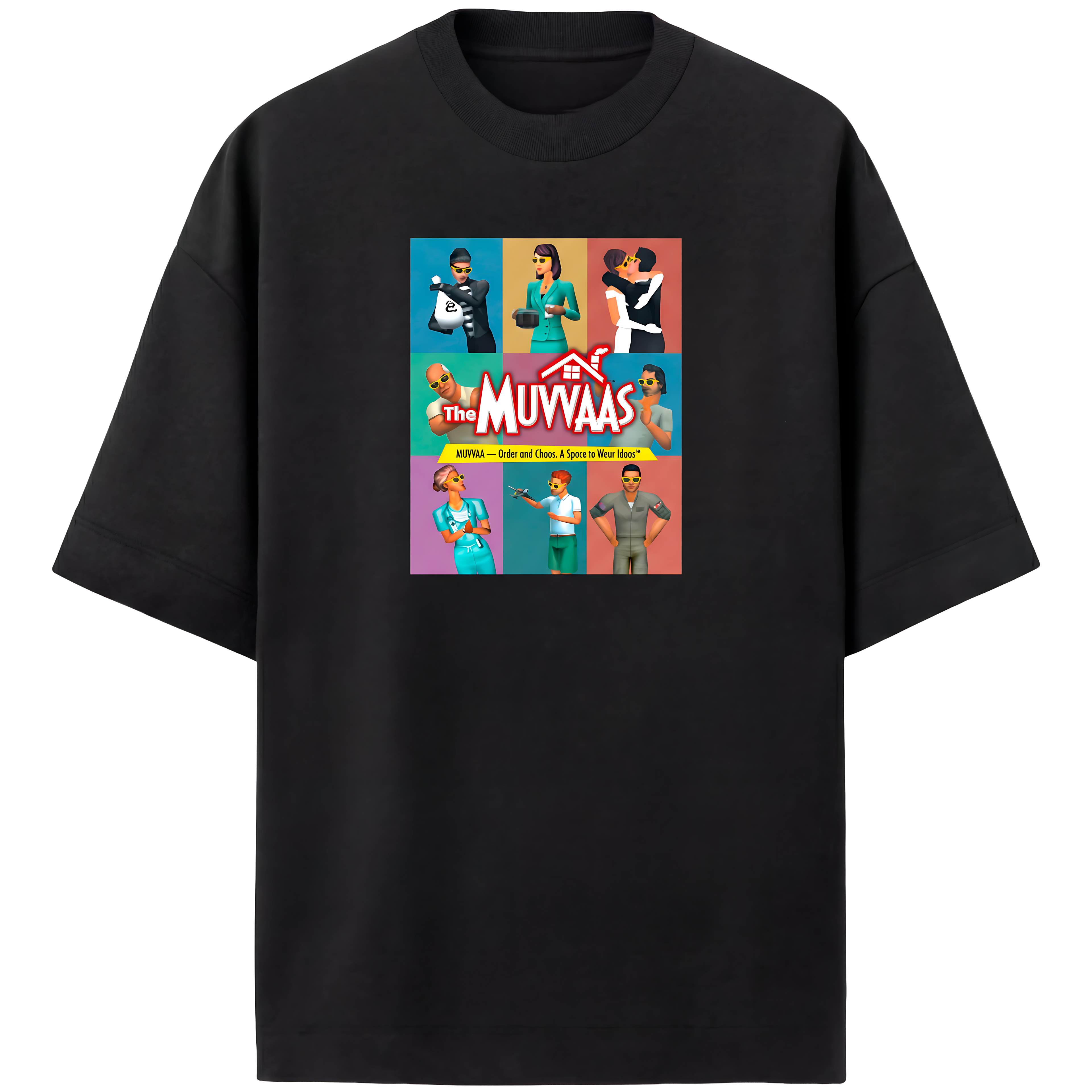 Camiseta Estampada Oversized The Muvvaas