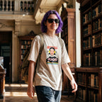 Camiseta Estampada Oversized Waveform