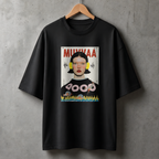 Camiseta Estampada Oversized Waveform