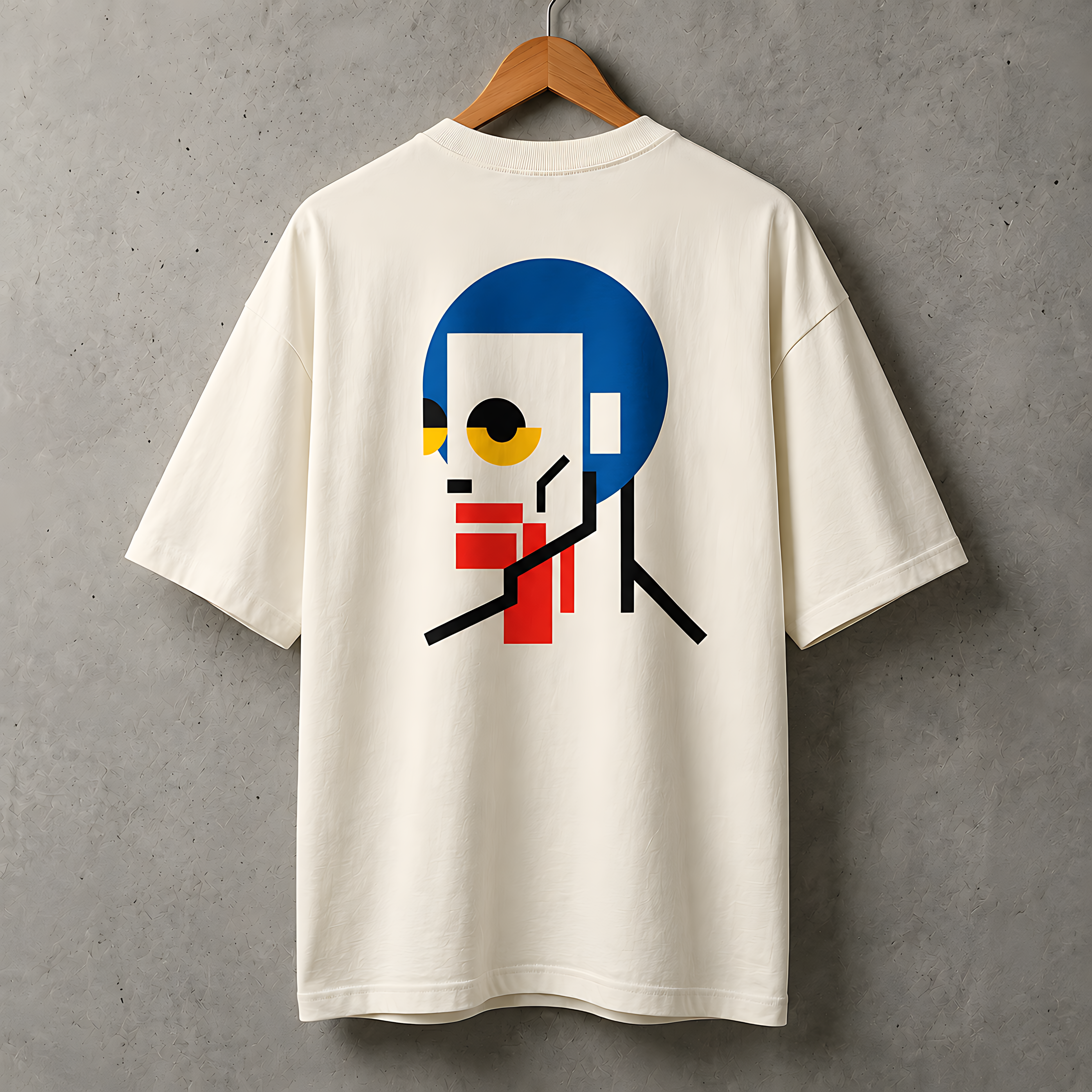 Camiseta Estampada Oversized - Bauhaus Zombie