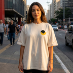 Camiseta Estampada Oversized - Bauhaus Zombie